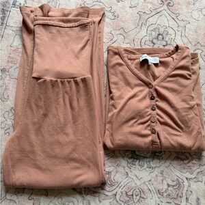 Angel maternity 3 piece pajama set